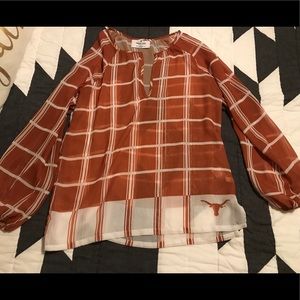 University of Texas blouse